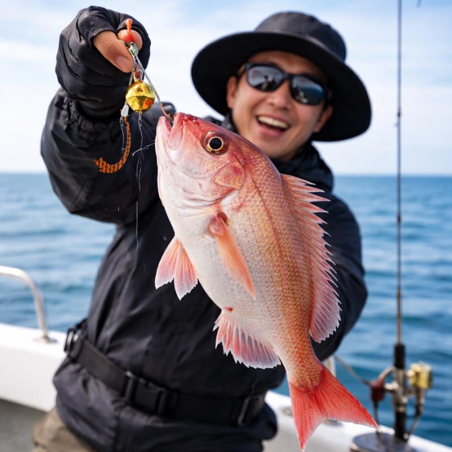 鯛ラバ ぶっちぎり カーリー 全30色 シリコンネクタイ 激釣波動 BLUE