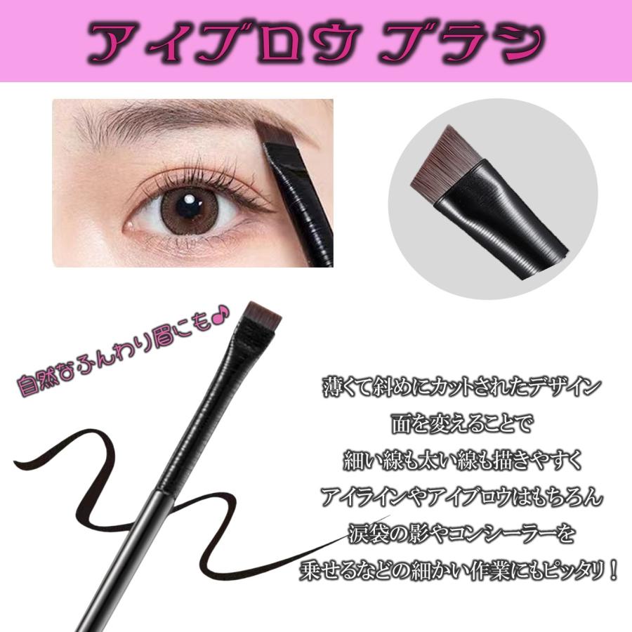 送料無料 ＼SNSで大人気／ アイブロウ アイライン ブラシ 2本セット