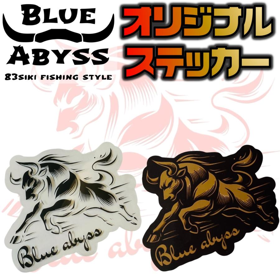 BLUE ABYSS オリジナルステッカー 105mm×95mm UVカット 防水 光沢