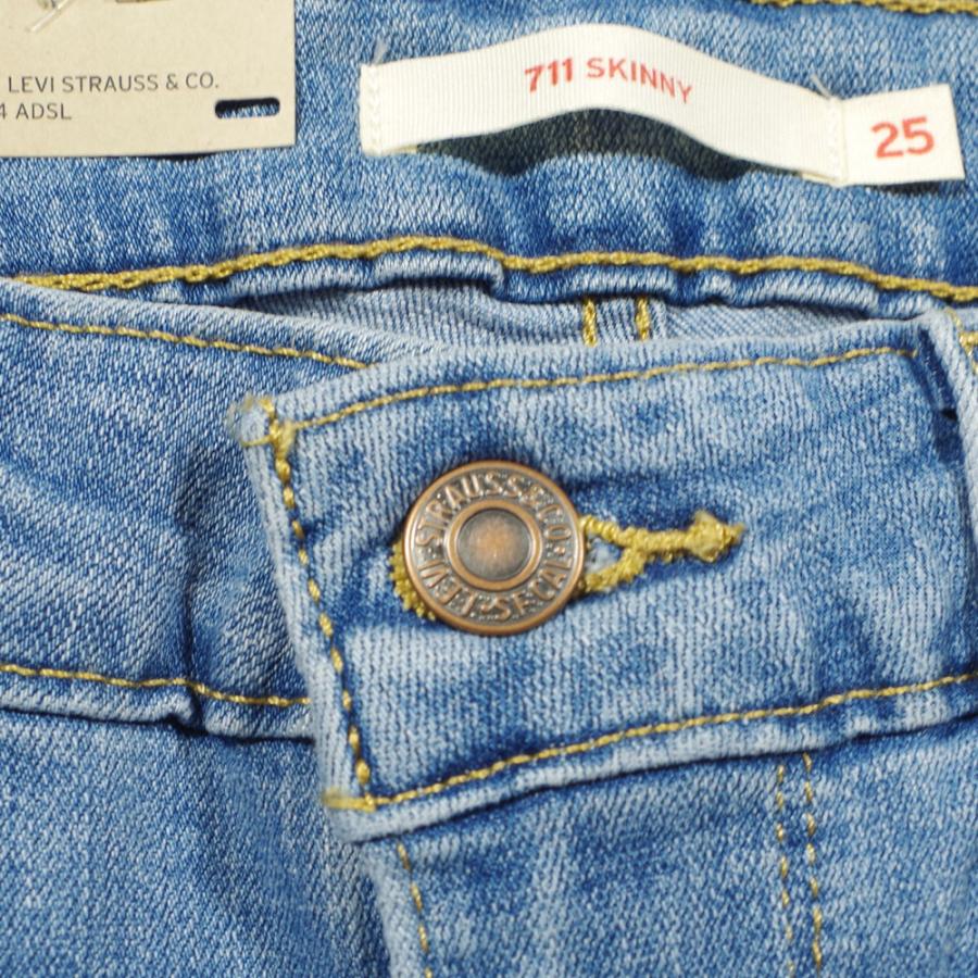 リーバイス パンツレディース ジーンズ スキニー デニム スキニーパンツ レディース Levi's 711 SKINNY Medium Indigo Worn In Levis｜blue-addict｜04