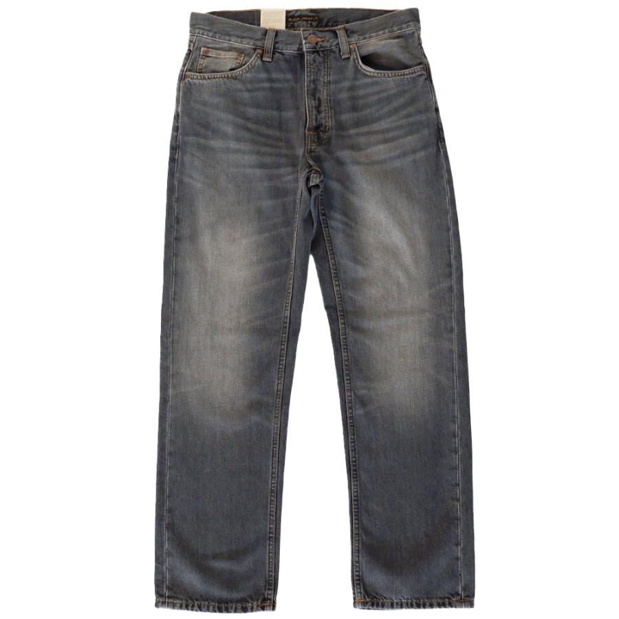 ヌーディージーンズ デニムパンツ メンズ ジーンズ メンズパンツ ストレート ジーンズ Nudie Jeans Rad Rufus Grey Crosshatch ラッドルーファス_1