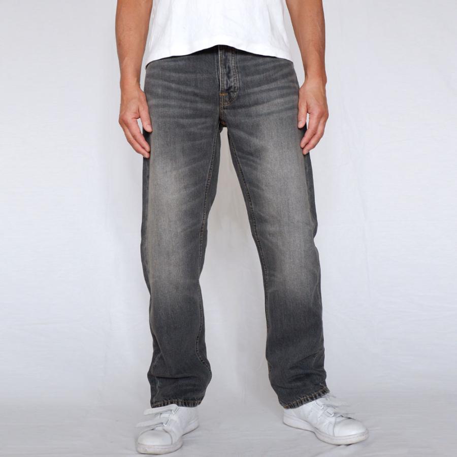 ヌーディージーンズ デニムパンツ メンズ ジーンズ メンズパンツ ストレート ジーンズ Nudie Jeans Rad Rufus Grey Crosshatch ラッドルーファス_2