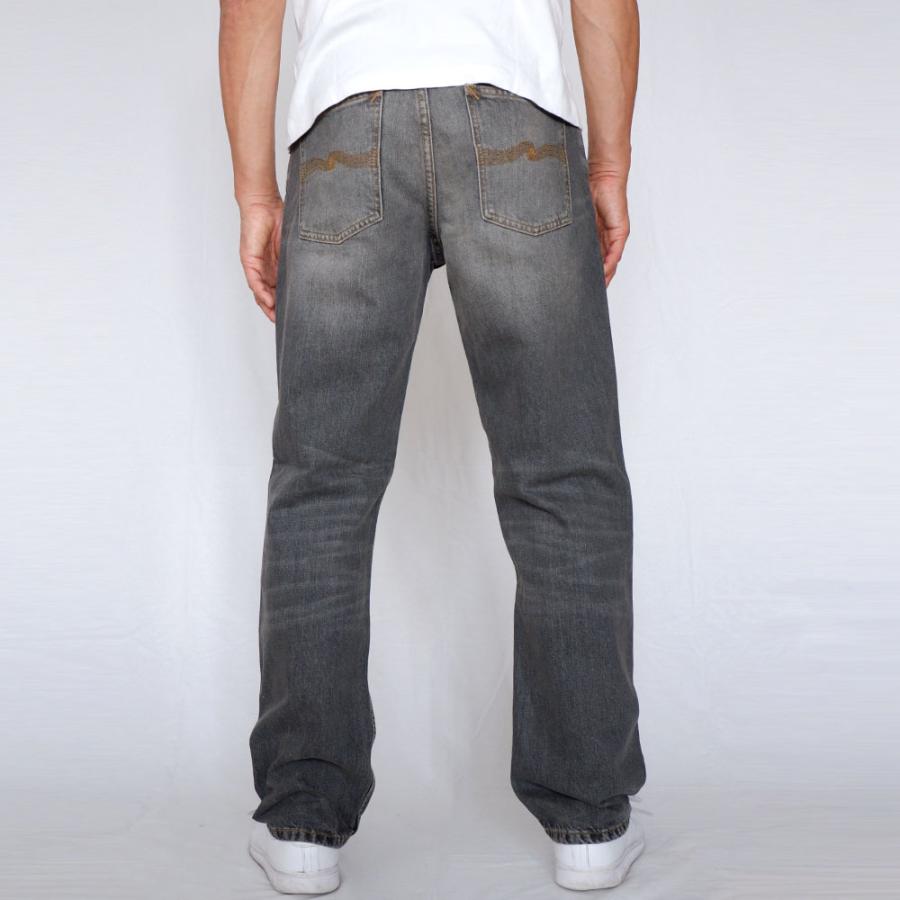 ヌーディージーンズ デニムパンツ メンズ ジーンズ メンズパンツ ストレート ジーンズ Nudie Jeans Rad Rufus Grey Crosshatch ラッドルーファス_4