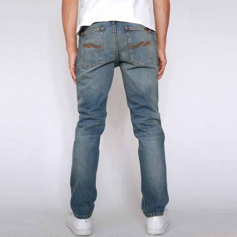 ヌーディージーンズ デニムパンツ メンズ ジーンズ メンズパンツ ストレート ジーンズ Nudie Jeans Solid Ollie Blue Clay ソリッドオーリー_3
