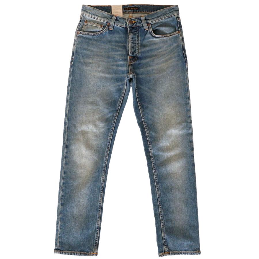 ヌーディージーンズ デニムパンツ メンズ ジーンズ メンズパンツ ストレート ジーンズ Nudie Jeans Solid Ollie Blue Clay ソリッドオーリー_4