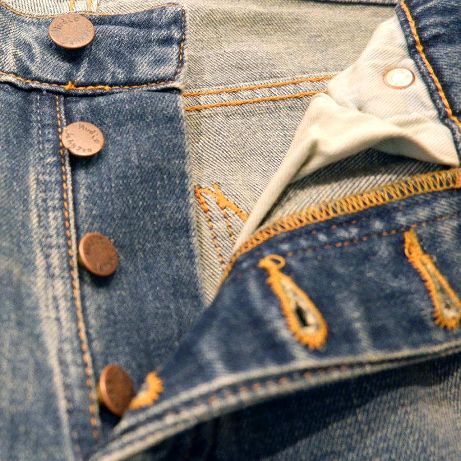 ヌーディージーンズ デニムパンツ メンズ ジーンズ メンズパンツ ストレート ジーンズ Nudie Jeans Solid Ollie Blue Clay ソリッドオーリー_6