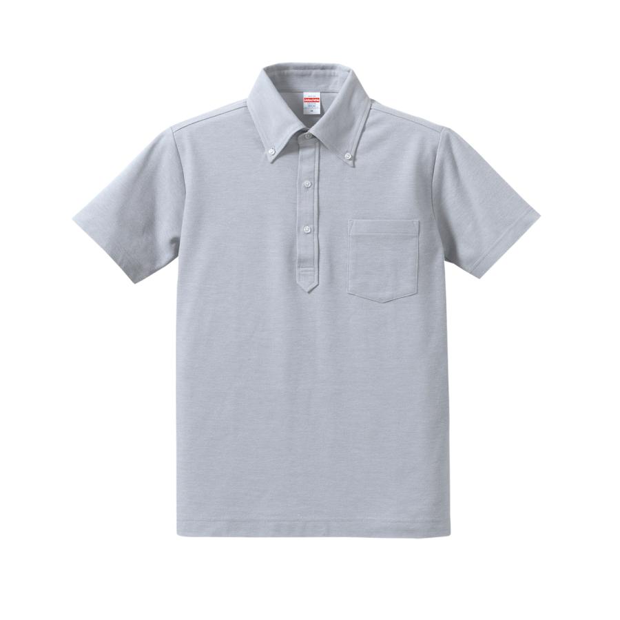 【美品】UNITED ARROWS & SONS 半袖ポロシャツ　グレー　XL United Athle（ユナイテッドアスレ） ボタンダウン 白シャツ シャツ