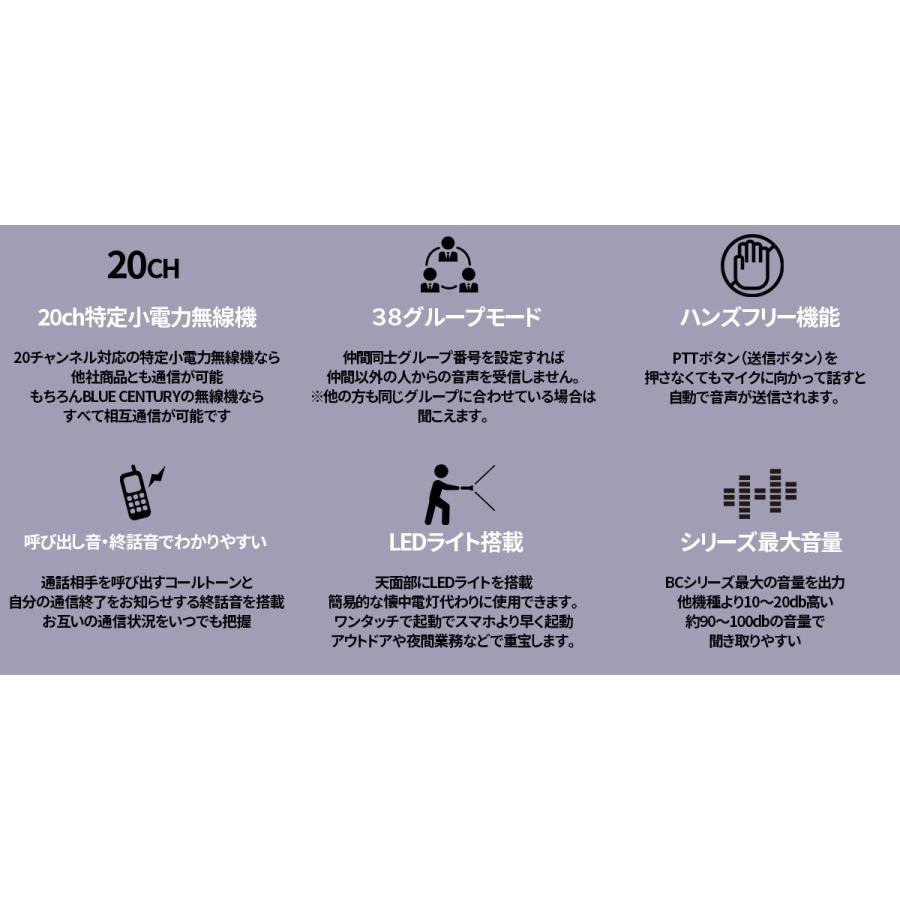 4台セット 単三電池2本 日本メーカー 小型 特定小電力トランシーバー