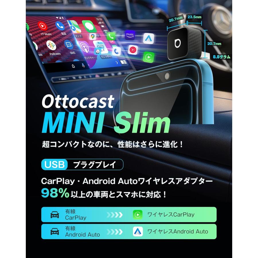 ottocast オットキャストミニ スリム OTTOCAST MINI Slim ブラック