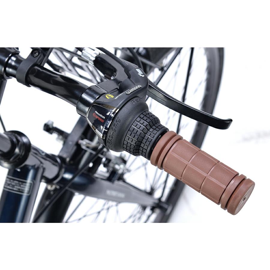 601、シティサイクル27インチ青