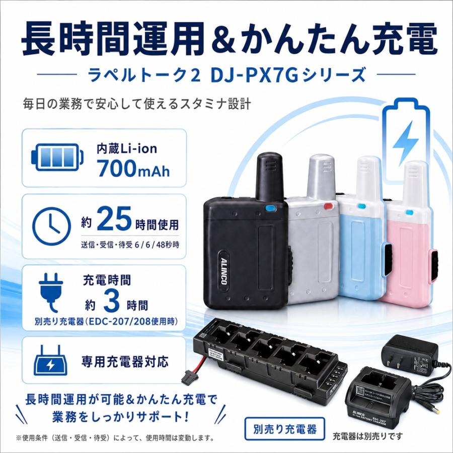 アルインコ (Alinco) DJ-PX7G アクアブルー 超小型 特定小電力