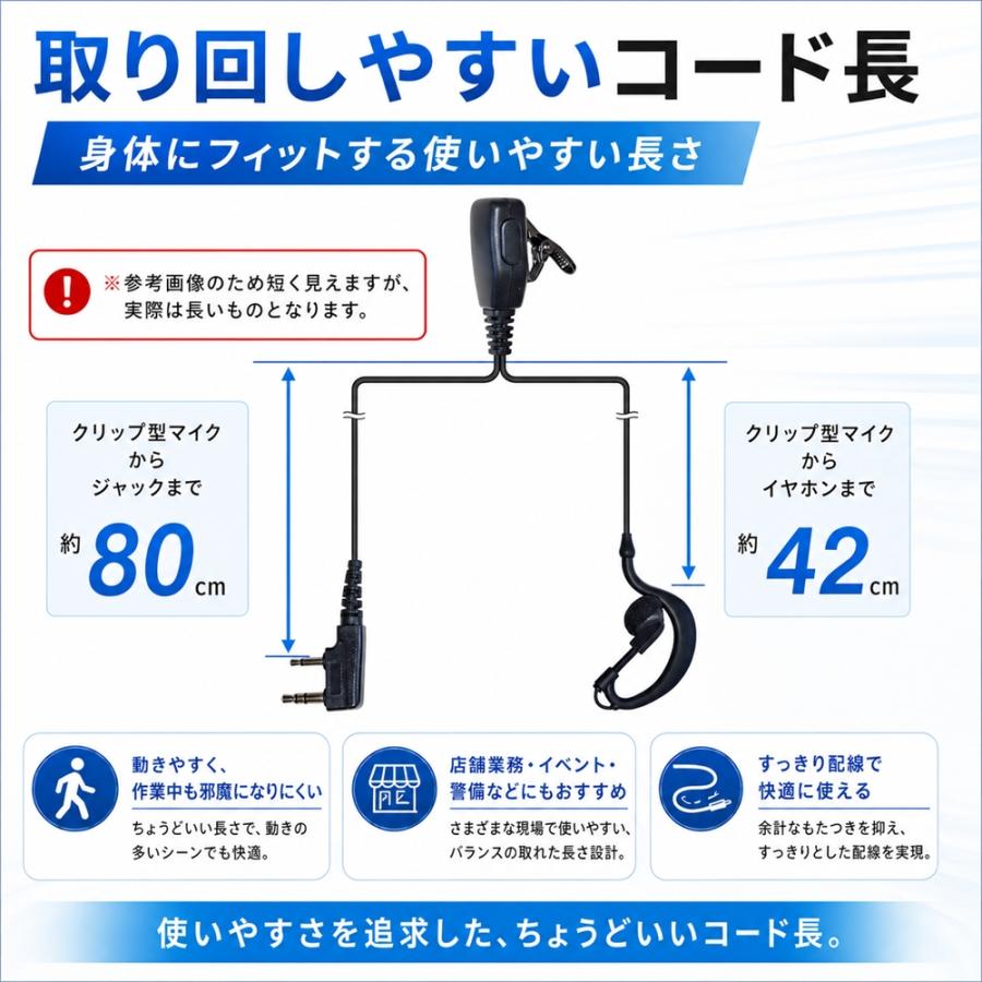 ケンウッド対応 インカム イヤホンマイク デミトス用 特定小電力