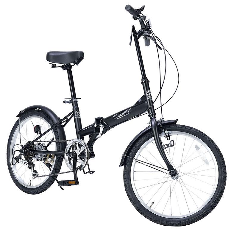 い*^様 折りたたみ自転車 20インチ MF201 6段変速　マイパラス 送料無料 】マイパラス My pallas MF-201-BK ブラック 折畳20・6SP