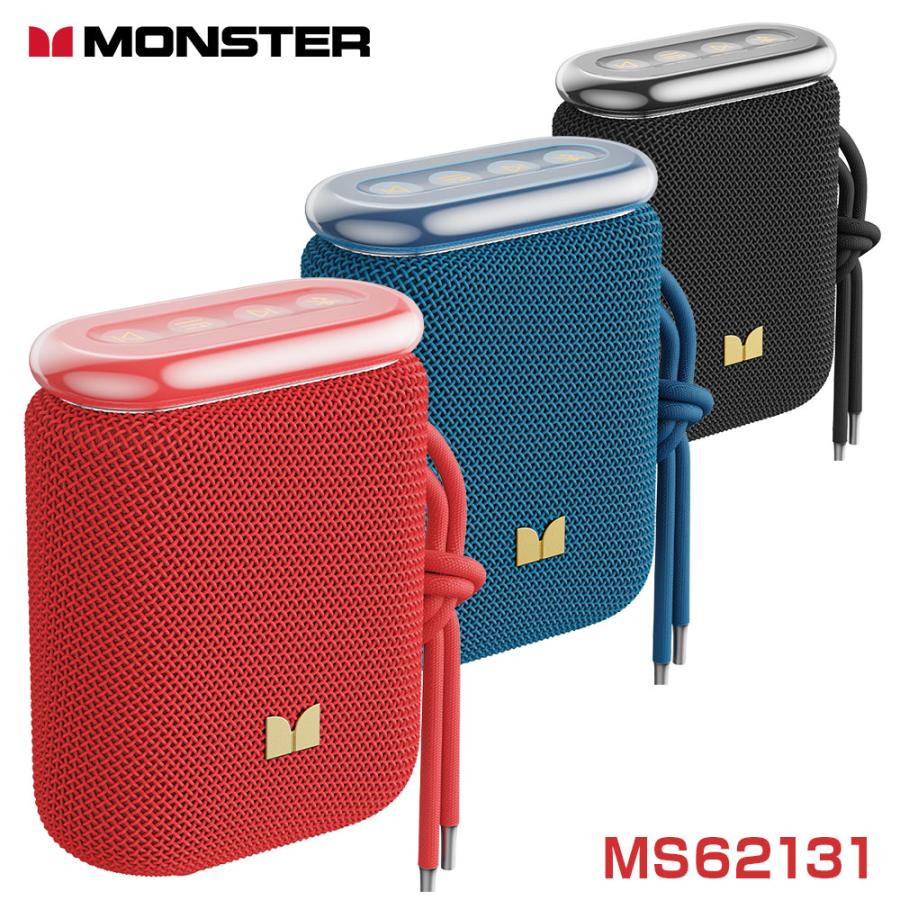 MONSTER Atmic Blaster Pebble ぺブル レッド MS62131 防塵防水IP55