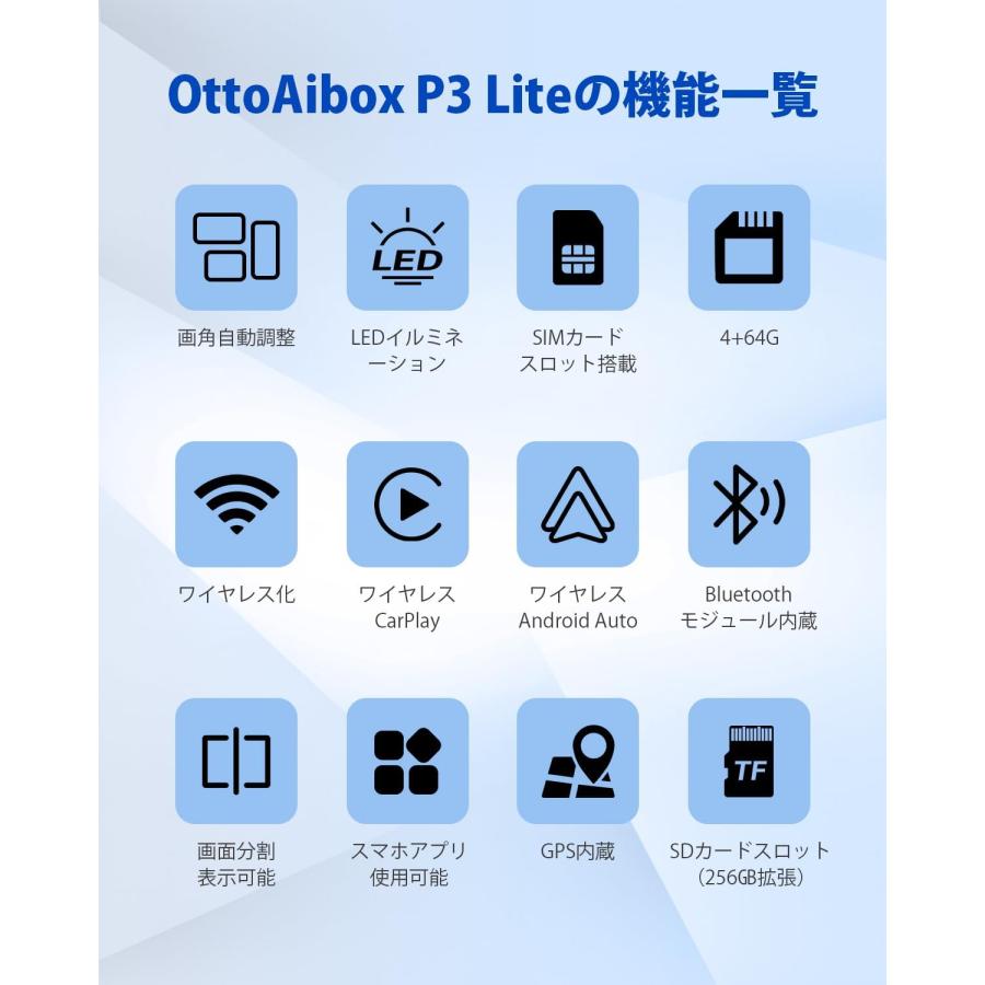 ottocast Ottocast オットキャスト P3P3Lite 専用リモコン付き ottocast Ottocast オットキャスト P3P3Lite 専用リモコン付き
