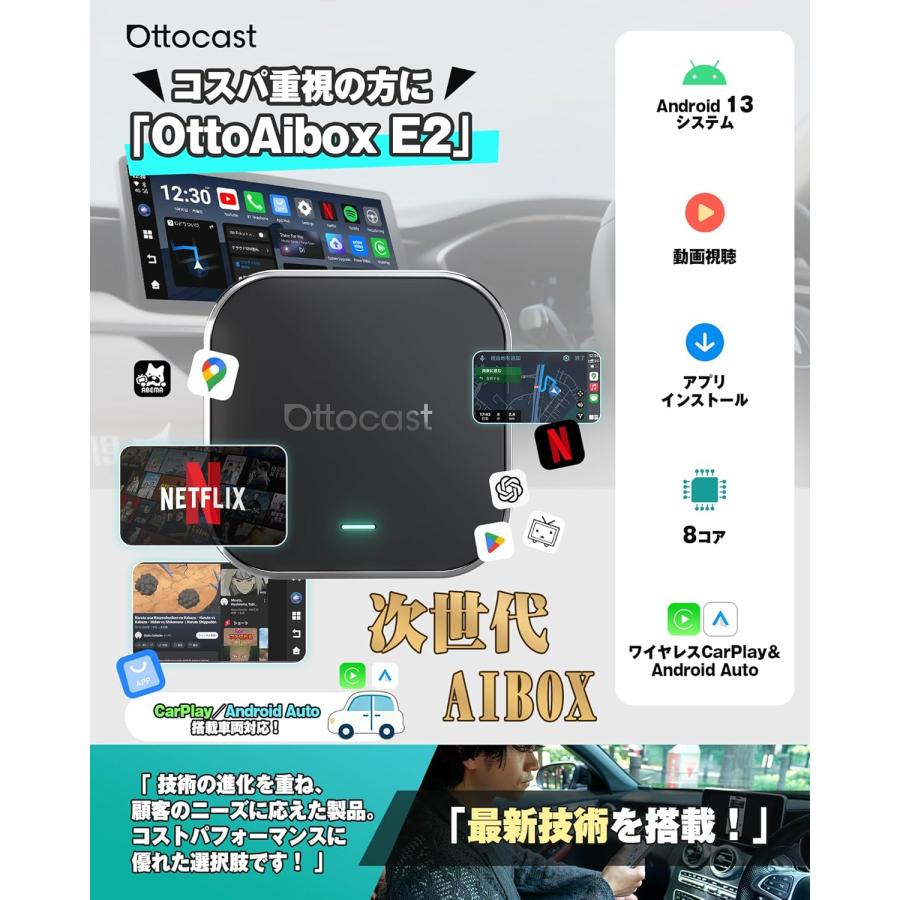 ottocast 【5月中旬頃入荷予定】Ottocast オットキャスト P3廉価版