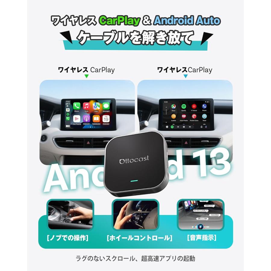 ottocast オットキャスト P3廉価版モデル OttoAibox E2 P3Liteの後継