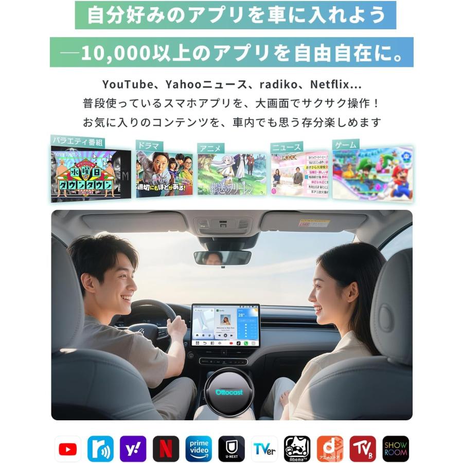 ottocast Ottocast P3 Pro OttoAibox P3 Pro リモコン付き CarPlay AI