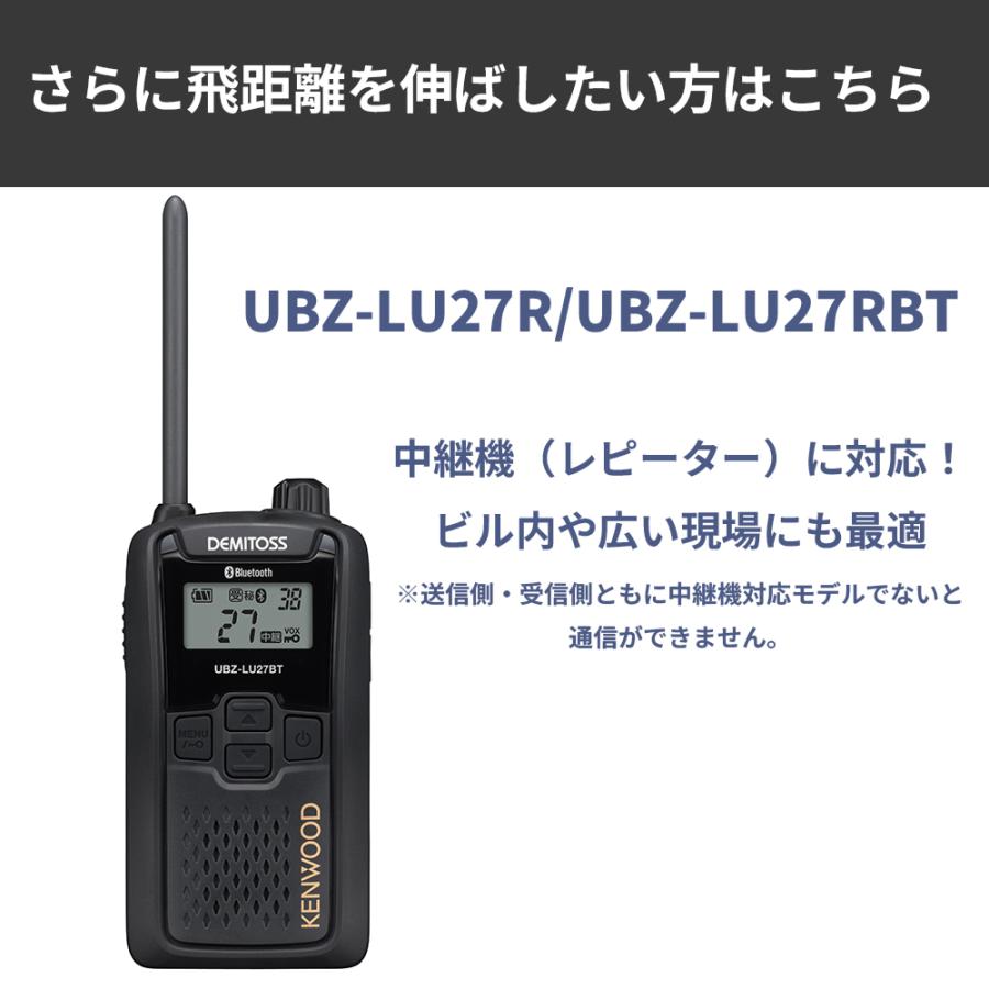 UBZ-LS20 正統後継機 特定小電力トランシーバー DEMITOSS UBZ-LU20 JVC