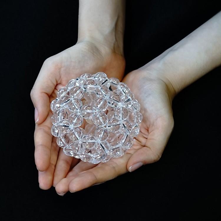 天然石 神聖幾何学 フラーレン 水晶 高品質 AAA 12mm バッキー 天然石 神聖幾何学 フラーレン 水晶 高品質 AAA 12mm バッキー