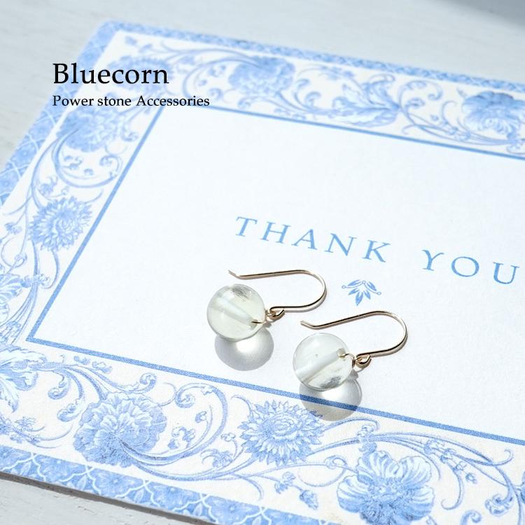 天然石 ピアス K18 18金 リビアングラス フックピアス イヤリング 宇宙