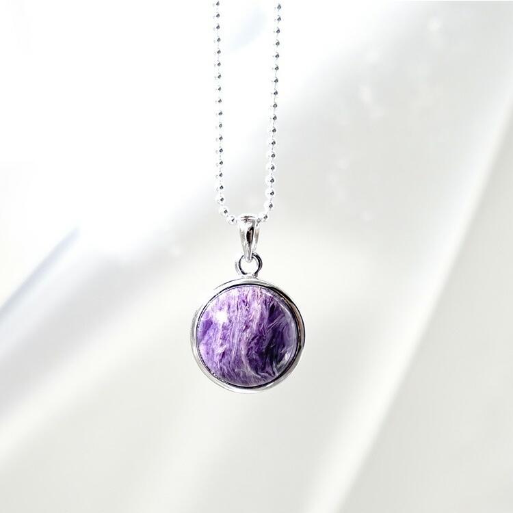 天然石 ペンダント チャロアイト SV925 シルバー 癒し ヒーリング