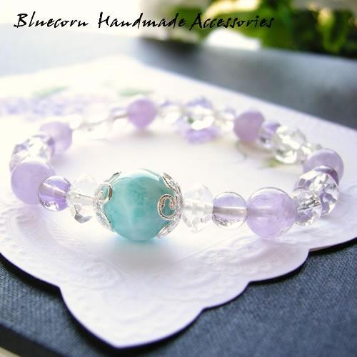 パワーストーン ブレスレット 11mm 高品質 癒し ラリマー アメトリン  