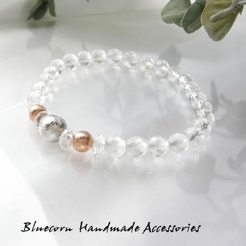 パワーストーン ブレスレット ピンクゴールド＆シルバー ギベオン隕石 メンズ レディース ブレスレット パワーストーン 天然石 送料無料