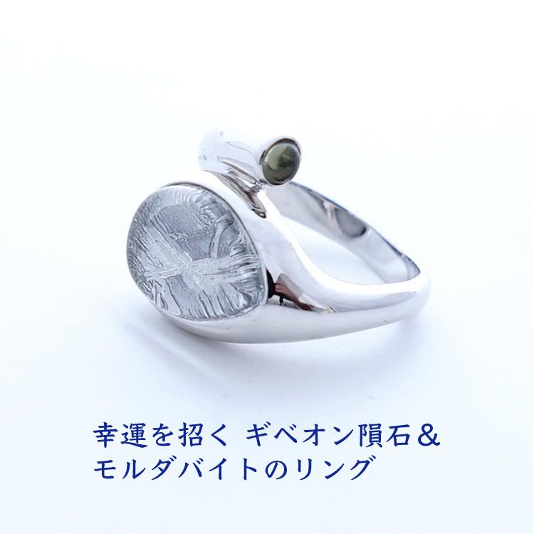 天然石 リング ギベオン隕石 モルダバイト 隕石 SV925 指輪 天然石 リング ギベオン隕石 モルダバイト 隕石 SV925 指輪