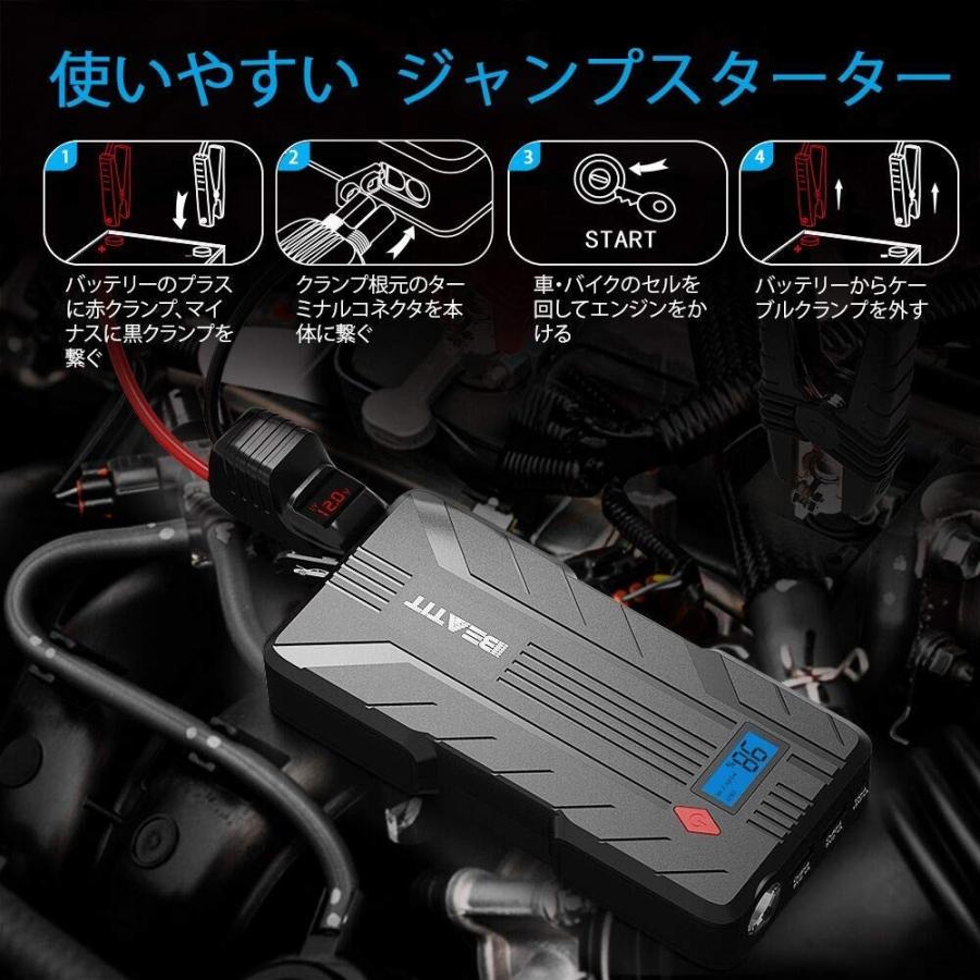 アマゾン大人気商品beatit ジャンプスターター 12v車用エンジンスターター スマートジャンパーケーブル 八重保護機能 日本語取扱説明書 Beatit ブルードッグ 通販 Yahoo ショッピング