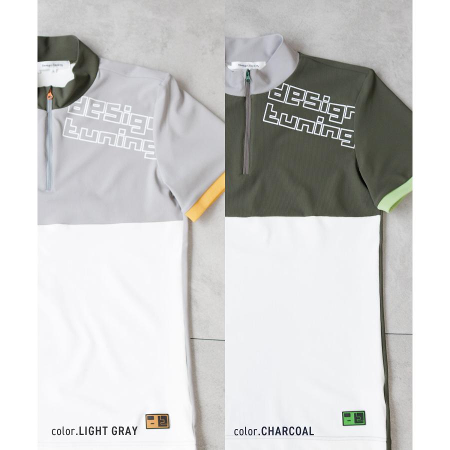 新品☆【Design Tuning】ゴルフ モックネックTシャツ 新品☆【Design Tuning】ゴルフ モックネックTシャツ
