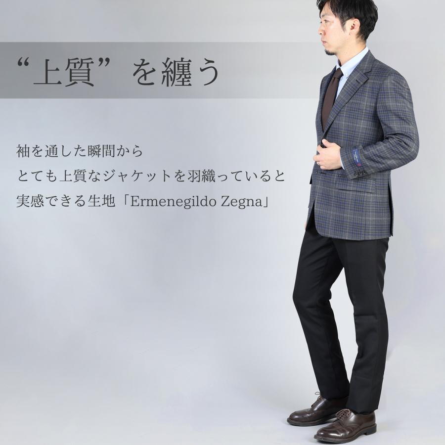 ゼニア ジャケット メンズ テーラード 秋冬 インポート zegna テーラードジャケット エルメネジルドゼニア 2ボタン ヘリテージ グレー