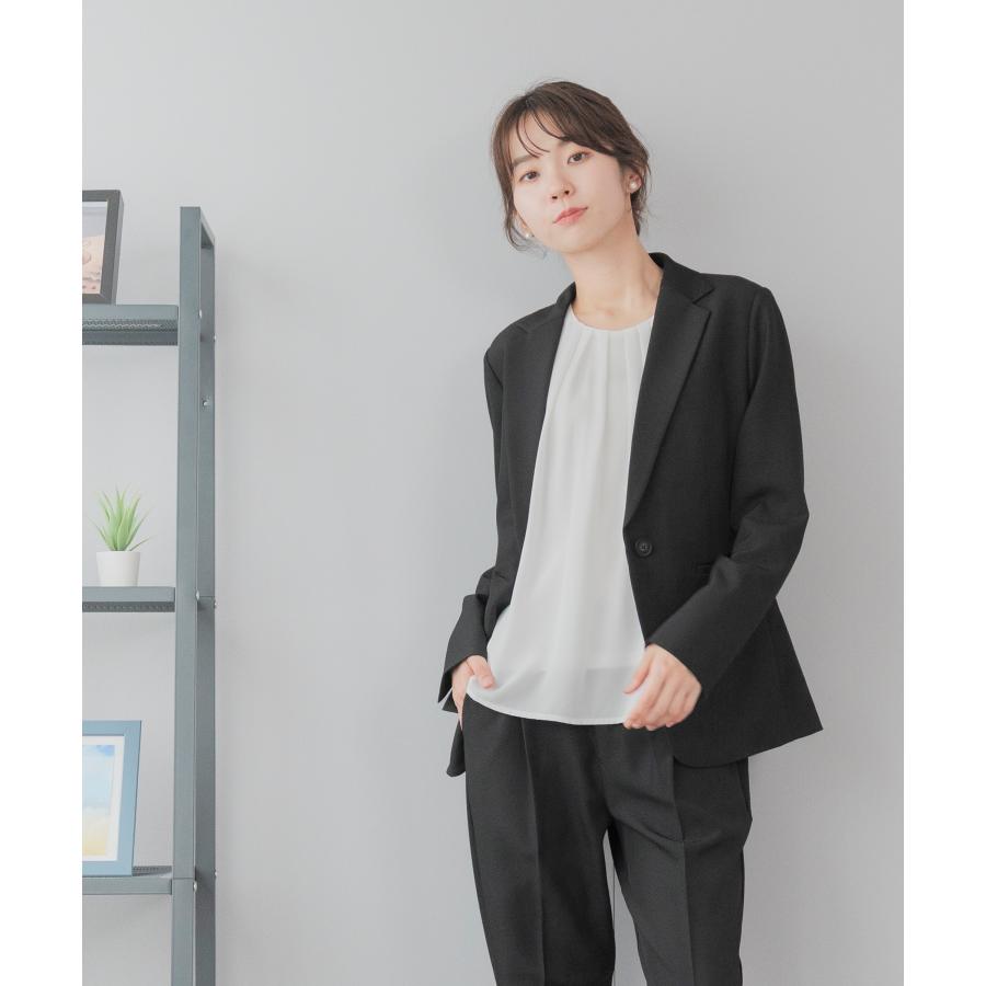 スーツ レディース 洗える セットアップ パンツスーツ ストレッチ ノー