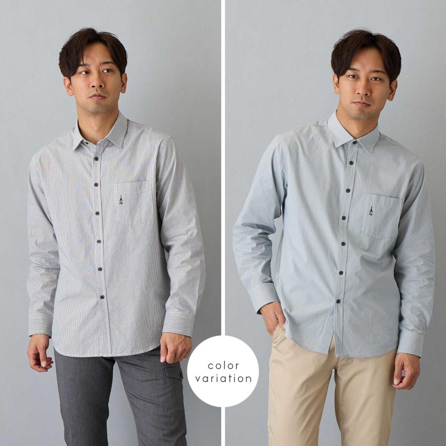 ELLE PLANETE（エルプラネット） ストライプシャツ メンズ 秋冬