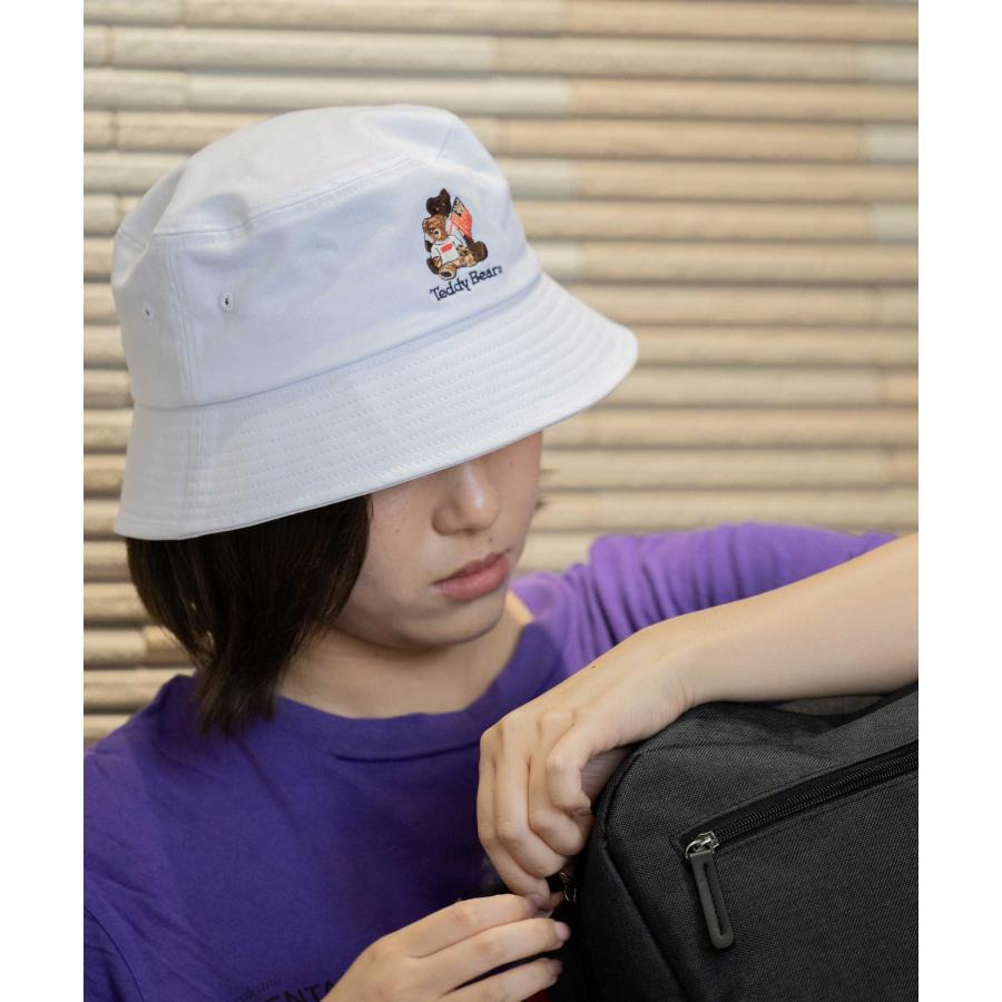 帽子 レディース コットン TaddyBaer テディベア 日よけ バケット