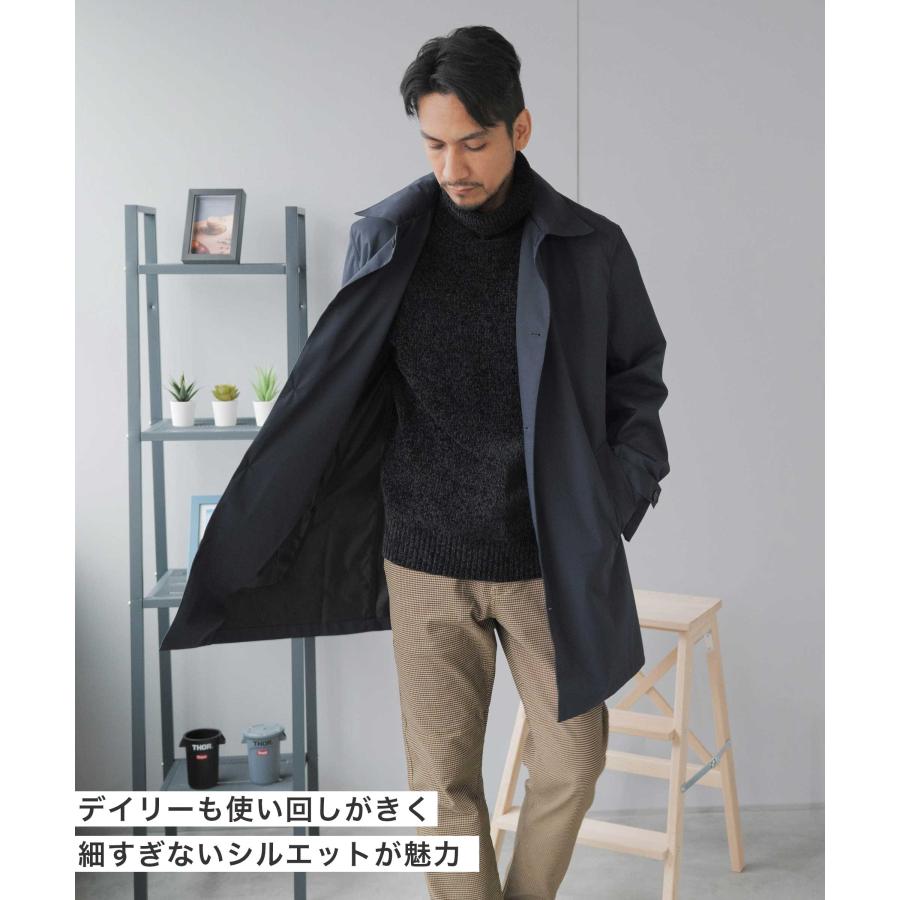 AWC ステンカラーコート メンズ コート ビジネス バルカラー AWC ステンカラーコート メンズ コート ビジネス バルカラー