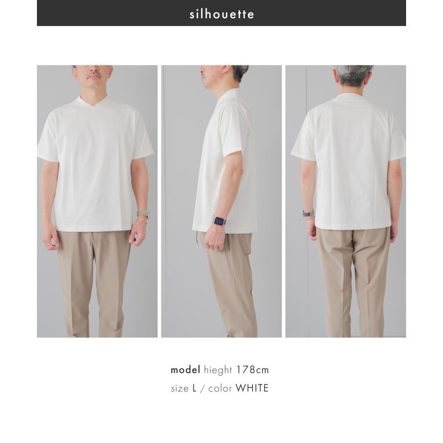 AWC Tシャツ メンズ 半袖 ジャケットTシャツ Vネック 吸水速乾 接触冷