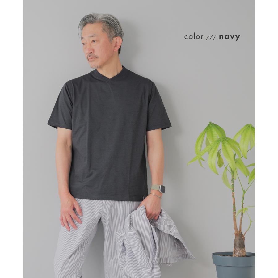 AWC Tシャツ メンズ 半袖 ジャケットTシャツ Vネック 吸水速乾 接触冷