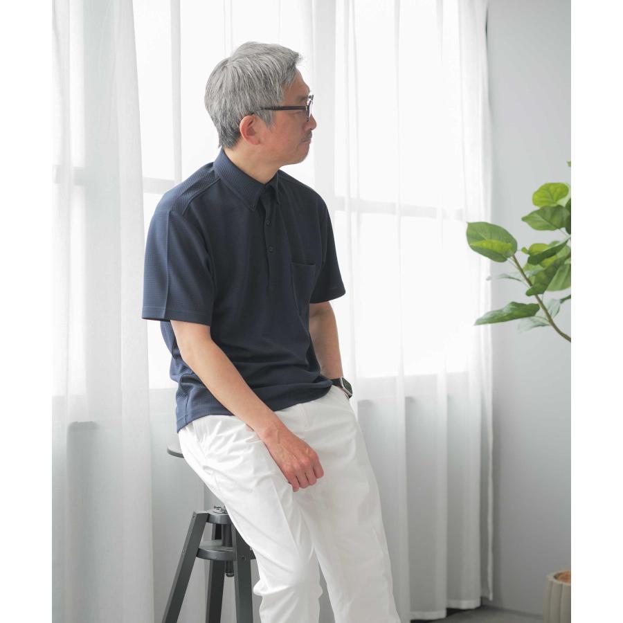 AWC ポロシャツ メンズ ビジネス 半袖 夏 オフィスカジュアル