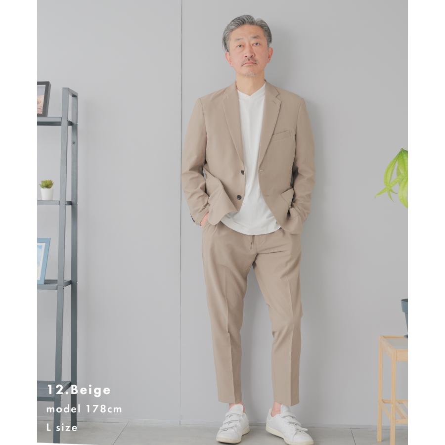 BEAUTY&YOUTH セットアップ シアサッカー ウォッシャブル セットアップ対応・ウォッシャブル】ポリエステル シアサッカー
