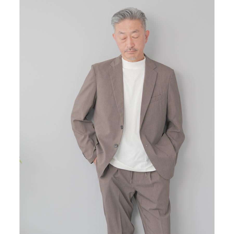 AWC セットアップ メンズ スーツ リネン ライク テーラード ブランド