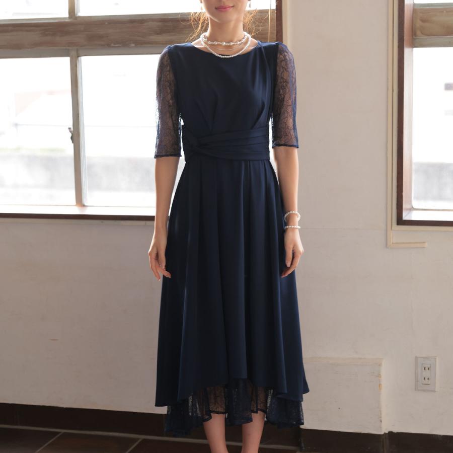 パーティードレス 結婚式 服装 20代 女性 お呼ばれドレス ワンピース ドレス 30代 袖あり 即日配送 秋 春 夏 体型カバー ロングドレスの画像