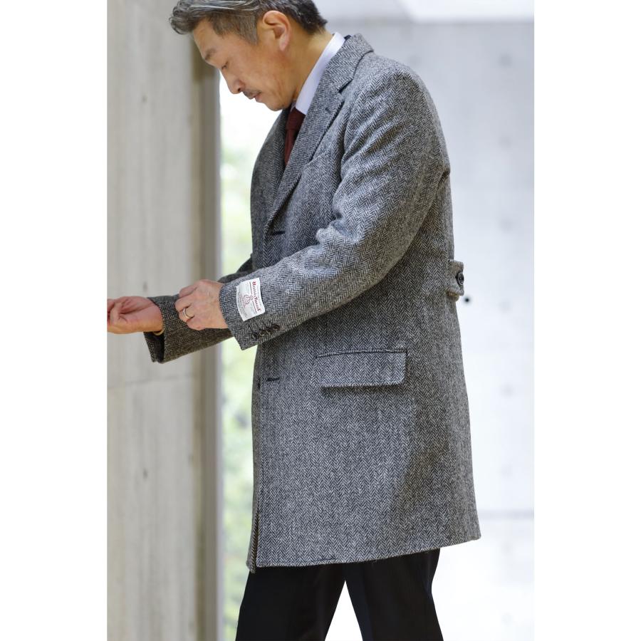 HARRIS TWEED ハリスツイード コート チェスターコート ツイード HARRIS TWEED ハリスツイード コート チェスターコート ツイード
