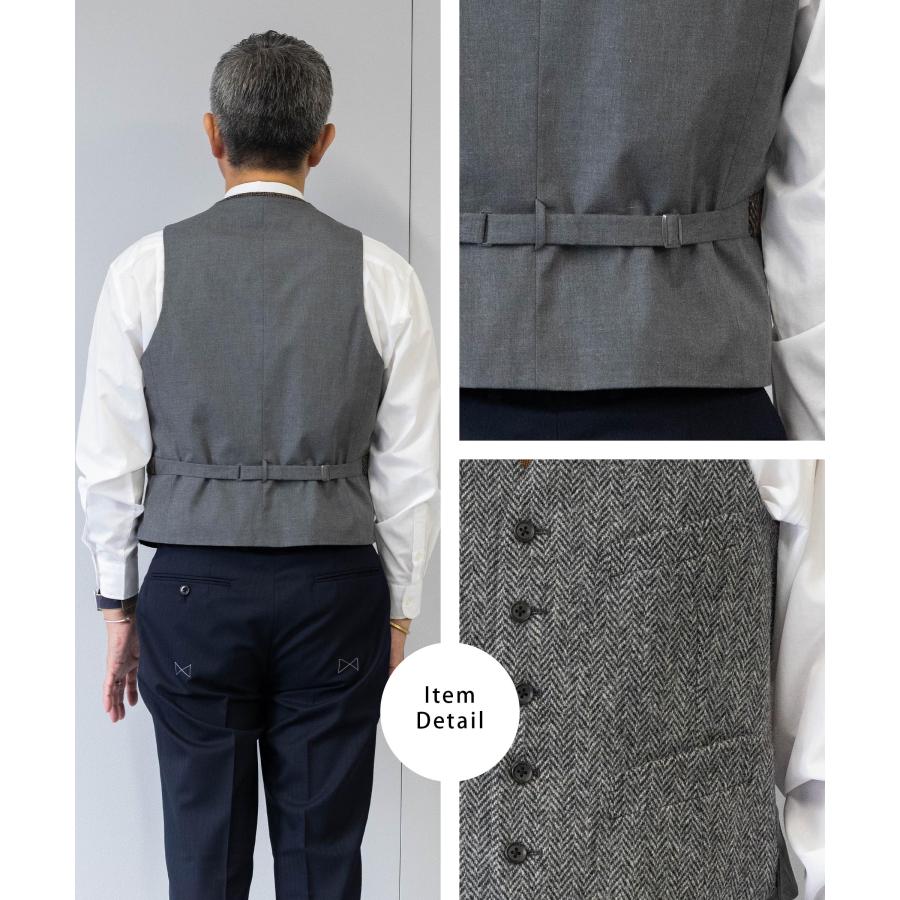 HARRIS TWEED ハリスツイード ベスト HarrisTweed 秋冬 ウール HARRIS TWEED ハリスツイード ベスト HarrisTweed 秋冬 ウール