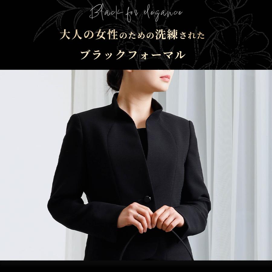 喪服 レディース 50代 ブラックフォーマル 礼服 オールシーズン ミセス アンサンブル ワンピース 前開きファスナー 40代 60代 葬儀 葬式 お通夜の画像