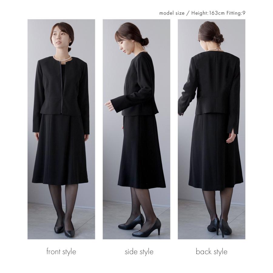 喪服 レディース 洗える ブラックフォーマル 礼服 50代 60代