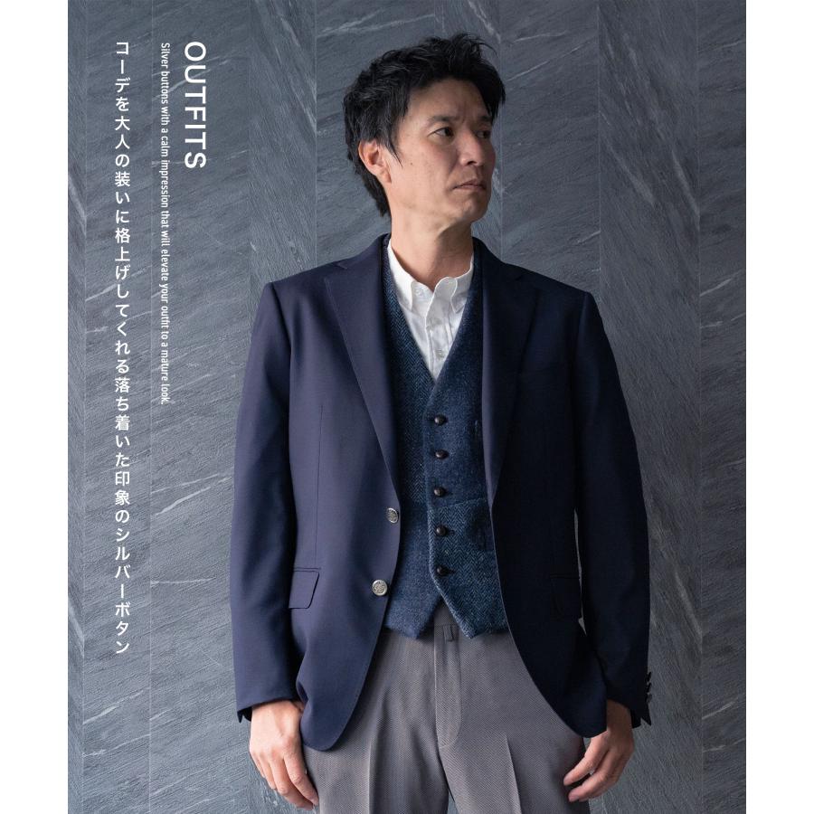 Blue Frost 紺ブレ メンズ 金ボタン ジャケット 春夏 オール Blue Frost 紺ブレ メンズ 金ボタン ジャケット 春夏 オール