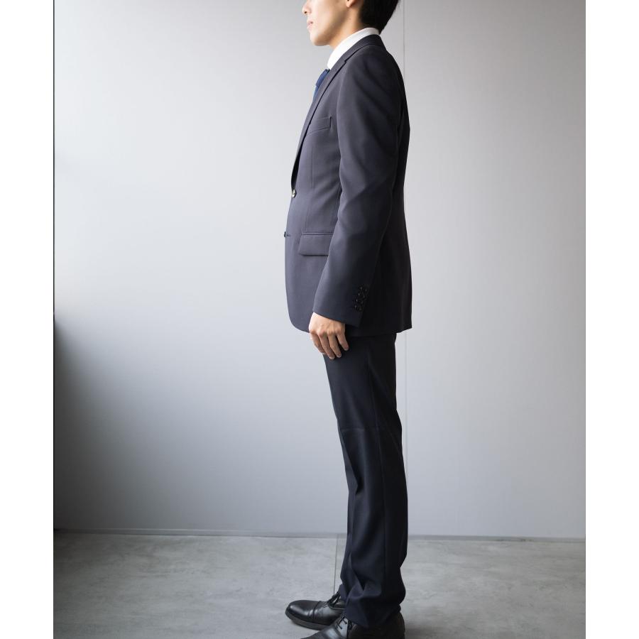 アンタイトル　洗える！ウォッシャブルスーツ　パンツ　黒　ノーカラー　サイズ２ S~3L】Vノーカラージャケット・パンツ・ブラウス3点セット【洗える