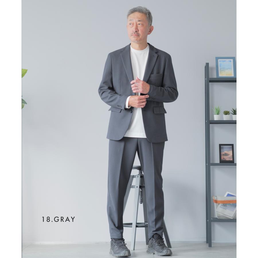 AWC セットアップ メンズ スーツ カジュアルスーツ 冬 バーズアイ