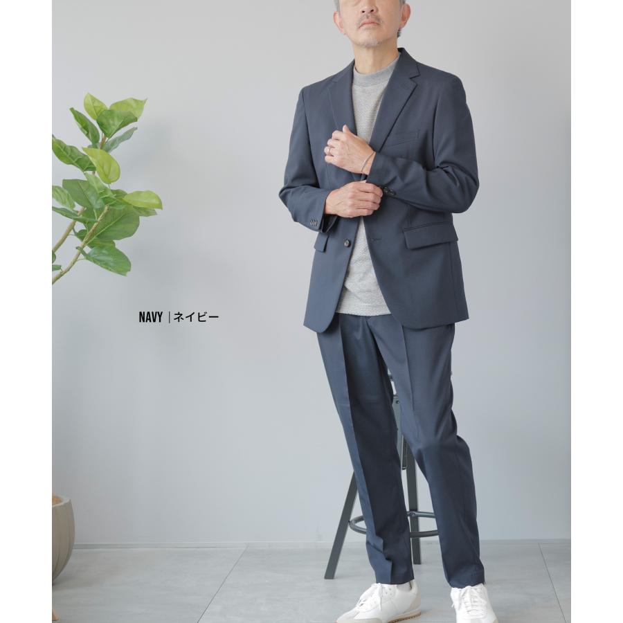 AWC セットアップ メンズ スーツ ブランド 洗える ウール コーデュラ